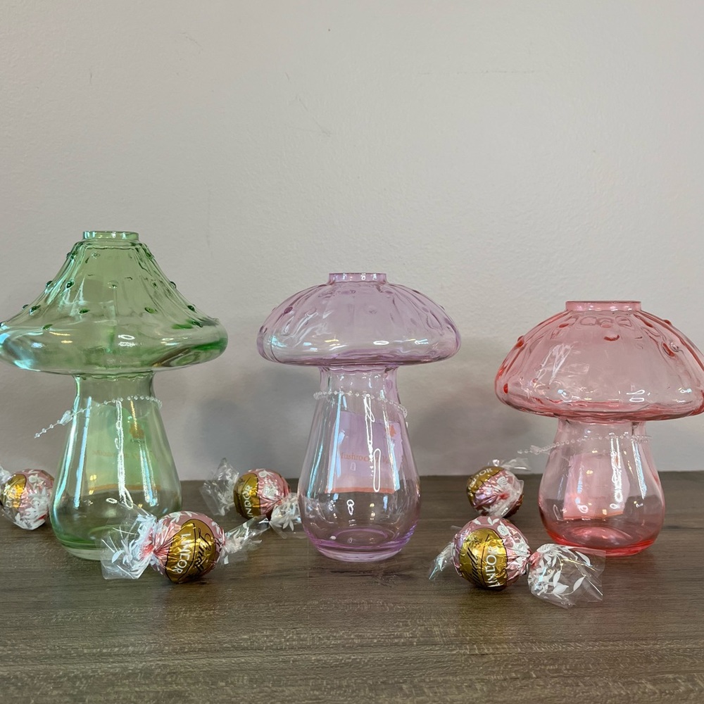 Target Bullseye Playground Mushroom Stem Vases Set of 3 Cottagecore Spring Decor